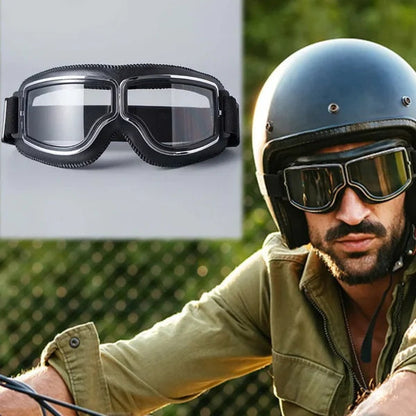 ⏳Limited-time 50% off⏰Vintage Motorcycle Goggles—with UV protection, anti-fog features, and an adjustable head strap!🏍️🕶️