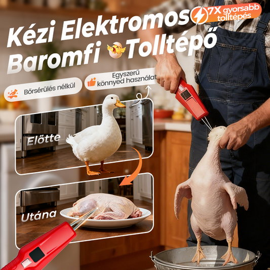 🐔 Elektromos szőrtelenítő, 99%-os hatékonyság, kíméli a kezet【✨ Utánvétes】
