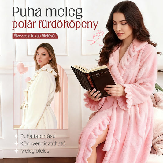 🧖 Puha és bolyhos fürdőköpeny - Bőrbarát anyag