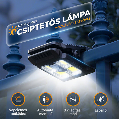 【✨Vásároljon 1 kap 1 ingyenes】Kültéri napelemes klipszes lámpa mozgásérzékelővel