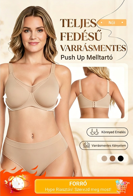 👙 Elegáns, áttetsző, teljes fedésű, nagy méretű, párnázatlan női melltartó