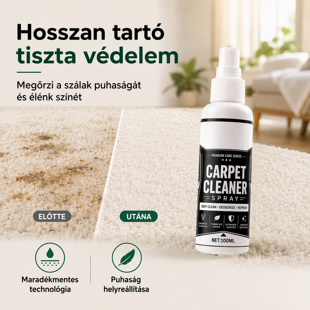 🧼Többfunkciós szőnyegtisztító, vízmentes habos típus | Mélyreható szennyeződés- és szageltávolítás