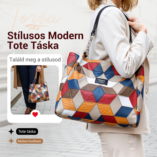 2026 Nagy kapacitású geometrikus mintás táska