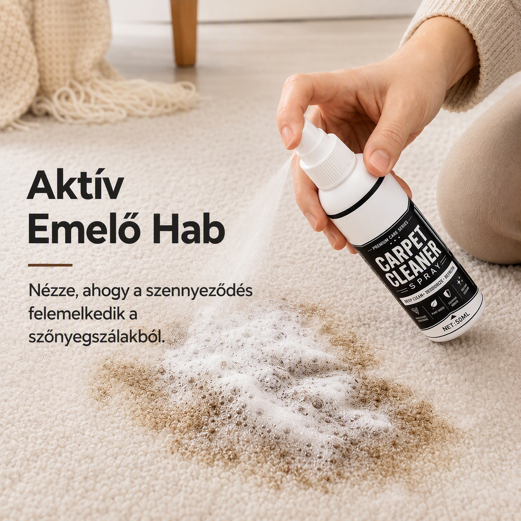 🧼Többfunkciós szőnyegtisztító, vízmentes habos típus | Mélyreható szennyeződés- és szageltávolítás