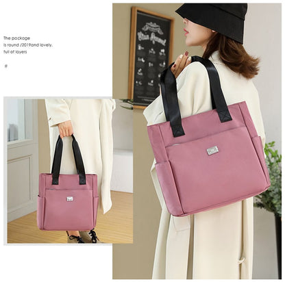 2026 Nagy kapacitású, vízálló, több zsebbel ellátott nylon válltáska