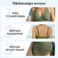Magas derekú haskontrollos fürdőruha bikini szett szoknyával