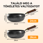 Bevonat nélküli vastag vaslábas