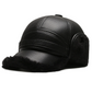 🧢 Férfi műbőr fülvédős sapka – Télre alkalmas melegség és védelem ✨
