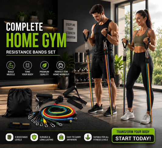 Fitness ellenállás-szalagok – Eddz az egész testedet otthonról 🏋️‍♂️