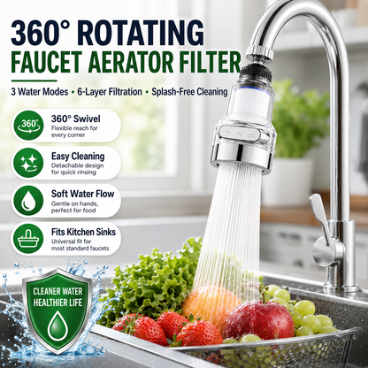 ✨ 🚰💧 360° Filtr na baterii – Osvěžující, praktický, bez stříkání ✨