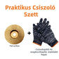 Asztalos csiszolótárcsa – sarokcsiszolóhoz, késélezés és polírozás egyben 💰 Utánvéttel