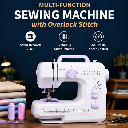 ⚡ Többfunkciós varrógép overlock-öltéssel