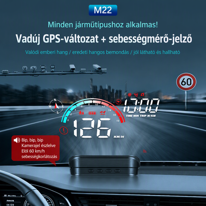 🚗 GPS-es head-up kijelző digitális sebességmérővel