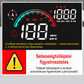 🚗 GPS-es head-up kijelző digitális sebességmérővel