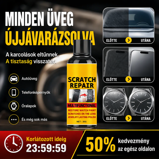 🚨 Többfunkciós karcolásjavító polírozószer【✨1 + 1 ingyen】