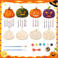 🎃 Halloween-i fából készült tök DIY kézműves készlet
