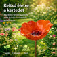 Dekoratív fém virágtartó – kerti díszként vagy madáretetőként is használható