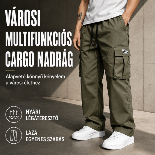 👖2026-os új, egyszínű munkaruha nadrág, húzózsinórral ellátott, rugalmas derékrésszel, amely nem szorítja a hasat