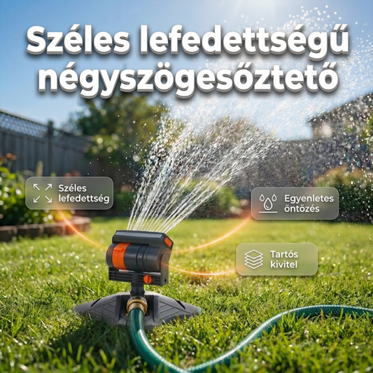 🌊 Automatikus kerti öntözőrendszer, 300 m²-es lefedettség