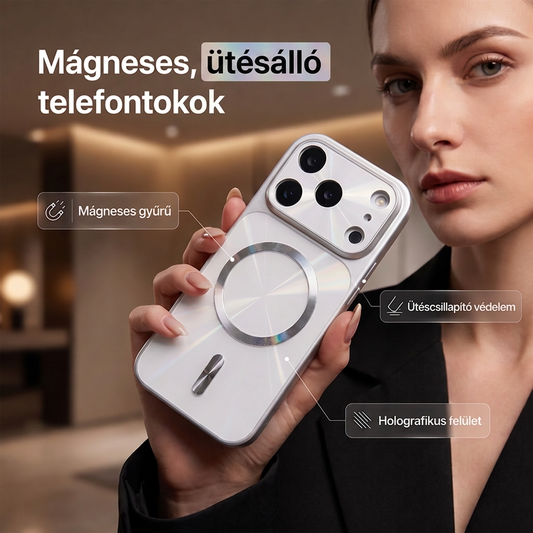 📲 Mágneses, leesésgátló telefonhüvely