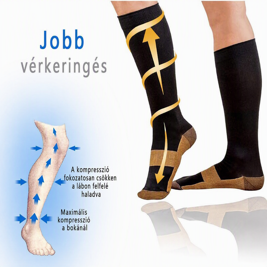 Unisex fokozatos kompressziós zokni