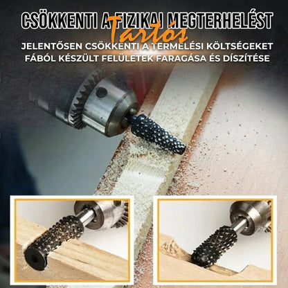 🔧Forgó acélreszelő, különleges alakú reszelő, 5 darabos szett｜Mintázott acélreszelő, elektromos csiszolófej✨