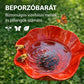 Dekoratív fém virágtartó – kerti díszként vagy madáretetőként is használható