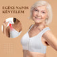Légáteresztő, kényelmes női melltartó elülső kapoccsal