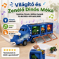 🚛 Interaktív dinoszaurusz-szállító játék teherautó