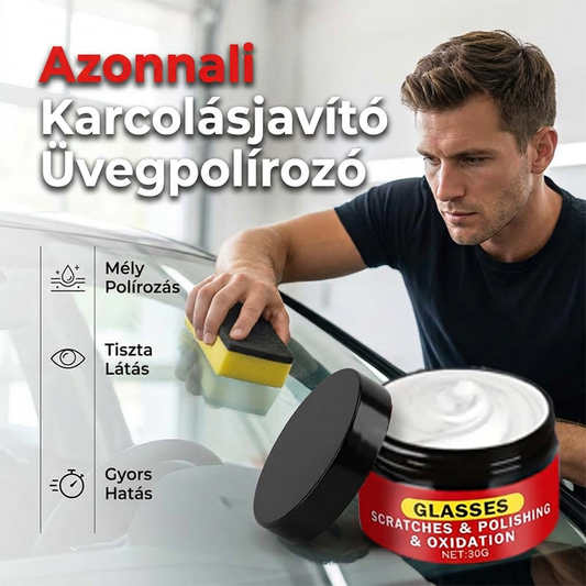 🚗 Üvegjavító és Polírozó Paszta – Gyors Karcolás Eltávolítás