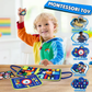 👶 Gyerekeknek szánt, gombos, kézzel fogható filc taneszköz
