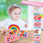 👶 Gyerekeknek szánt, gombos, kézzel fogható filc taneszköz