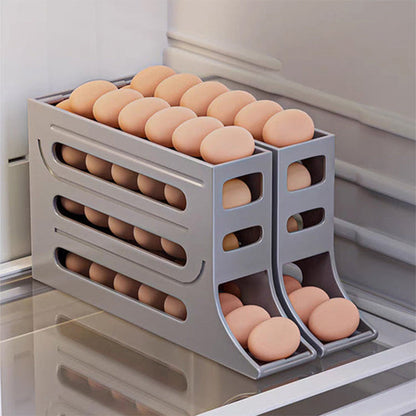 🥚 4 emeletes, nagy kapacitású, dönthető tojástartó