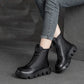 👢 Meleg retro stílusú női rövid csizma PU bőrből