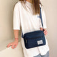 Női többzsebes crossbody táska cipzárral