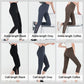 Női hálós magas derekú leggings oldalsó zsebbel - hasellenőrzés és fenékemelés