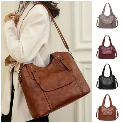 Kiváló minőségű női nagy kapacitású crossbody táska puha bőrből