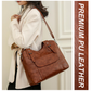 Kiváló minőségű női nagy kapacitású crossbody táska puha bőrből