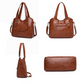 Kiváló minőségű női nagy kapacitású crossbody táska puha bőrből