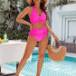 Elegáns tengerparti hát nélküli bikini szett