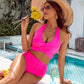 Elegáns tengerparti hát nélküli bikini szett