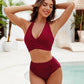 Elegáns tengerparti hát nélküli bikini szett