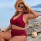 Elegáns tengerparti hát nélküli bikini szett