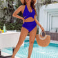 Elegáns tengerparti hát nélküli bikini szett