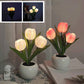 LED tulipán éjszakai lámpa virág asztali lámpa