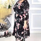 【S-4XL】🌺Női rakott Flowy ruha övvel