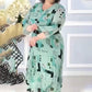 【S-4XL】🌺Női rakott Flowy ruha övvel