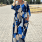 Női elegáns kényelmes kényelmes alkalmi patchwork ruha