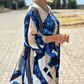 Női elegáns kényelmes kényelmes alkalmi patchwork ruha