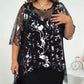 【S-4XL】👗Elegáns női 2 részes szett fekete színben (átlátszó felső + ruha)